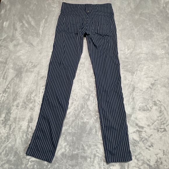 Anatomie Skyler Pants Womens XS Blue Pinstripe Travel Lightweight Stretch Euro - Picture 2 of 10